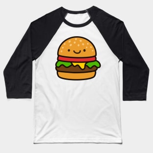 Cute Cheeseburger Baseball T-Shirt